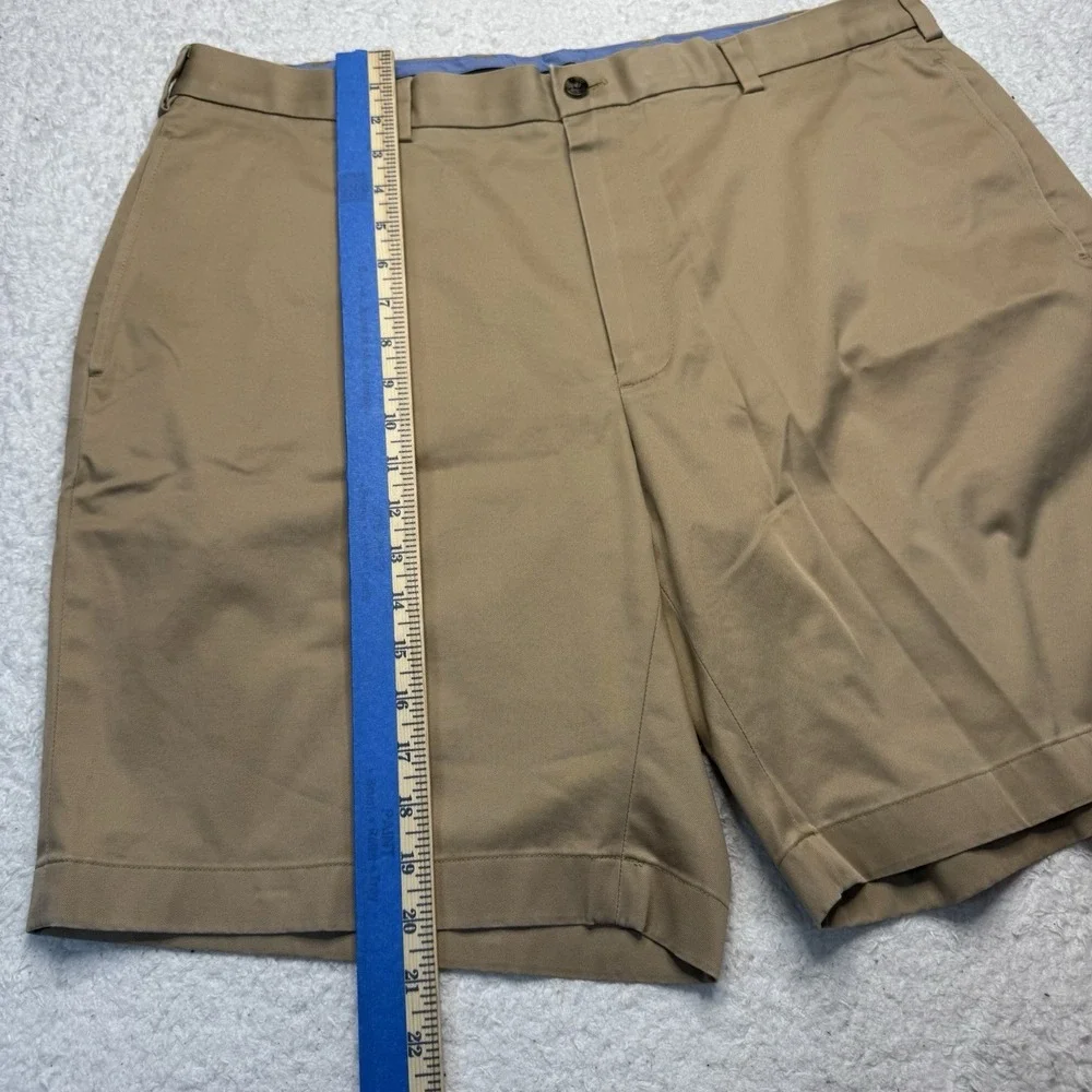 Brooks Brothers Chino Shorts Mens 38 Tan Advantage Lightweight Stretch‎ Khaki